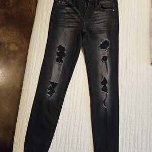 KanCan Black Distressed Skinny Jeans